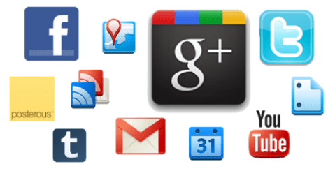 Google Plus logos