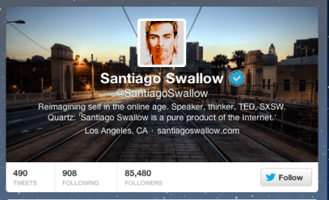 Santiago Swallow twitter