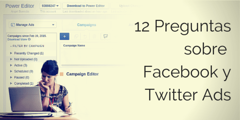 12 preguntas sobre la publicidad en Facebook y Twitter