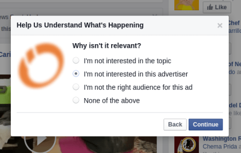 Bloquear publicidad politica Facebook razones 2