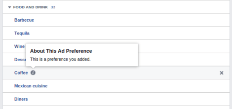 Perfil de Facebook intereses adicion personal